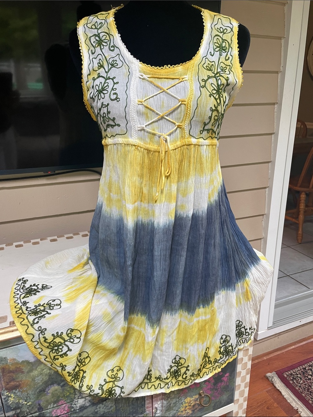 NWT Lakhay’s Collection Tie Dye Boho Dress